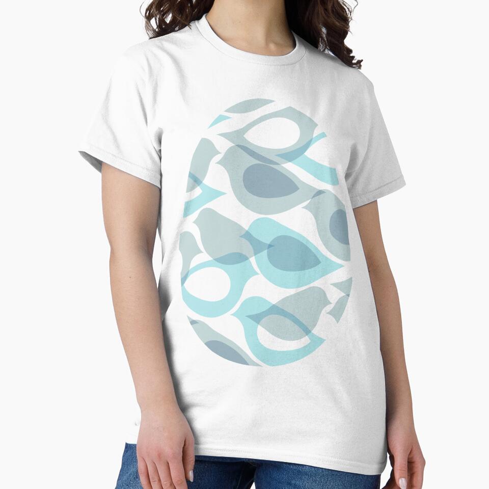 Airy Avarian Abstract - duck egg blue by Perrin Le Feuvre