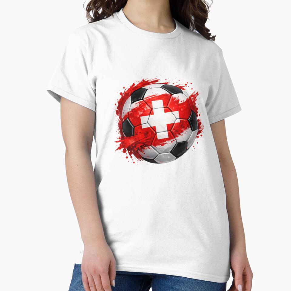 Swiss Soccer Spirit – Switzerland Flag Football Design by RolMerch