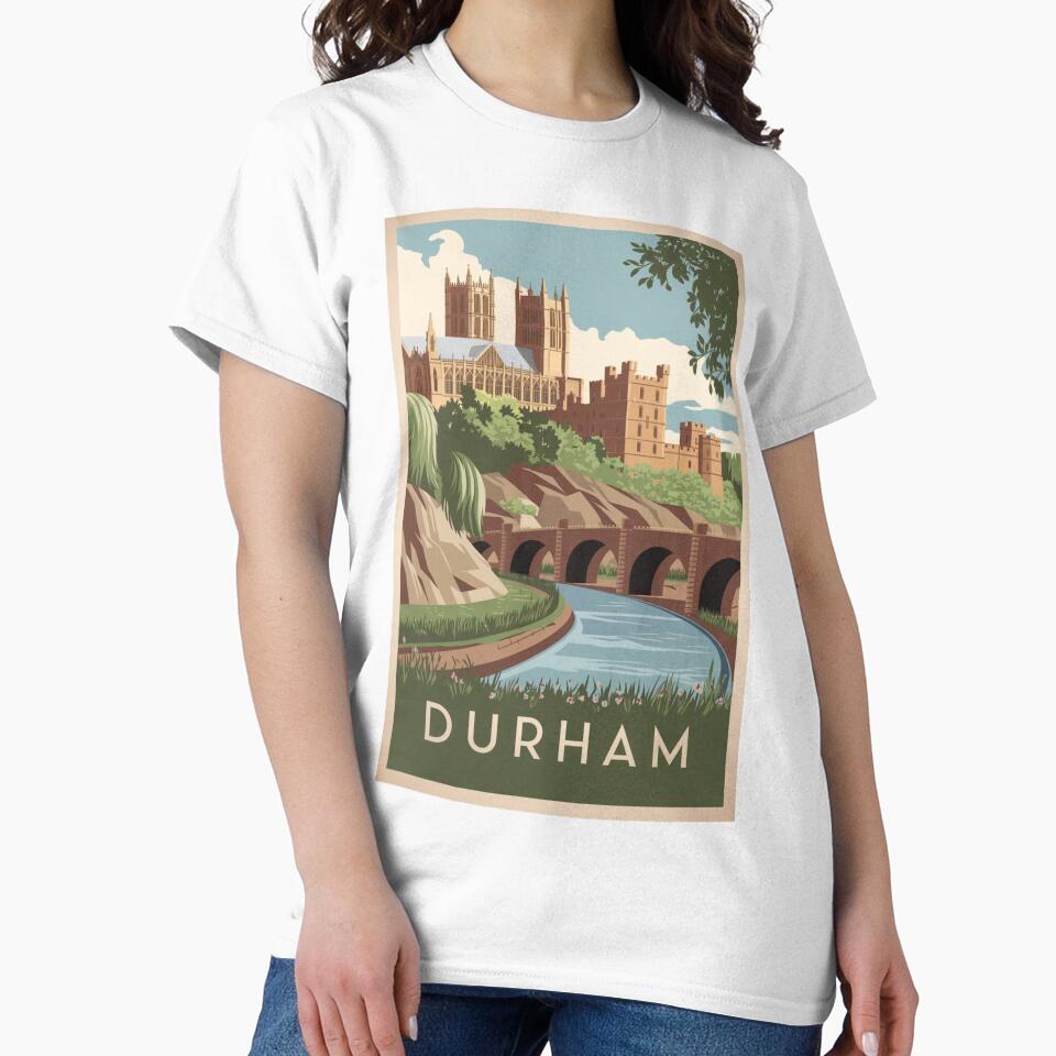 Durham Vintage Travel Poster by TravelerRat