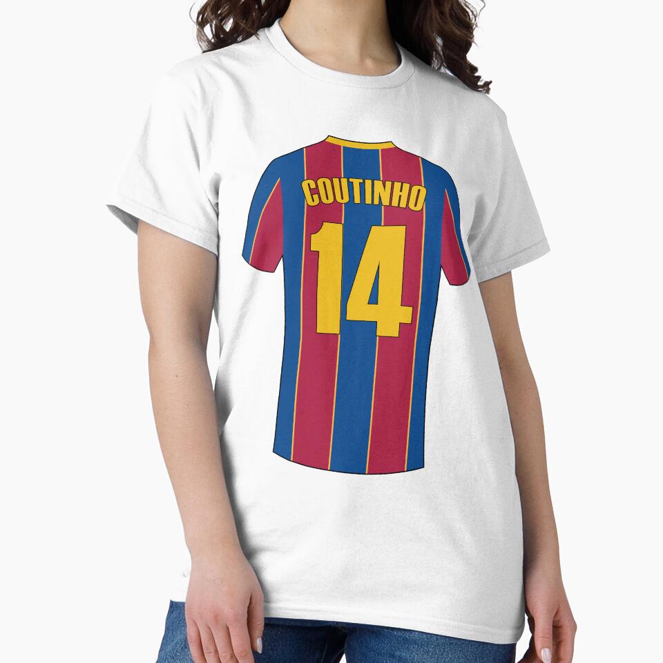 Barcelona football jersey number 14 by Justtrendytees
