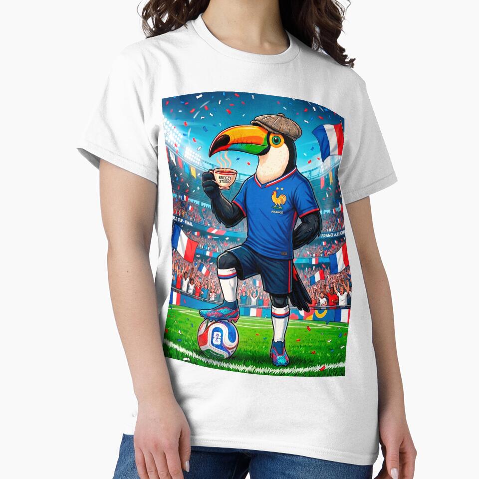 Brazilian Toucan France Soccer Fan – Funny Football Bird Art by Breezy Studio