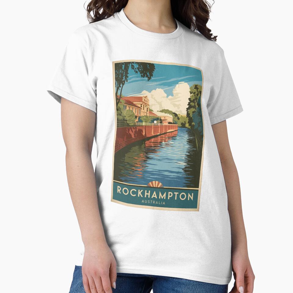 Rockhampton Vintage Travel Poster by TravelerRat