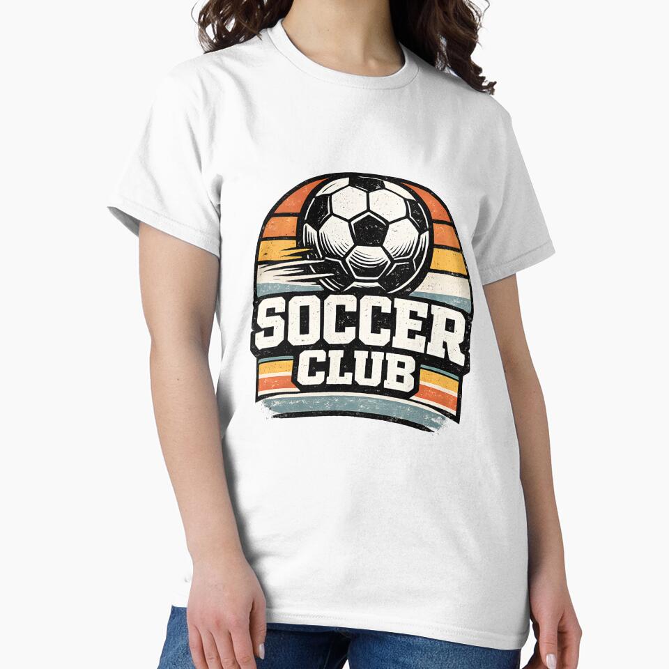 Vintage Soccer Club Retro Soccer Fan T-Shirt by DREAMBURN™