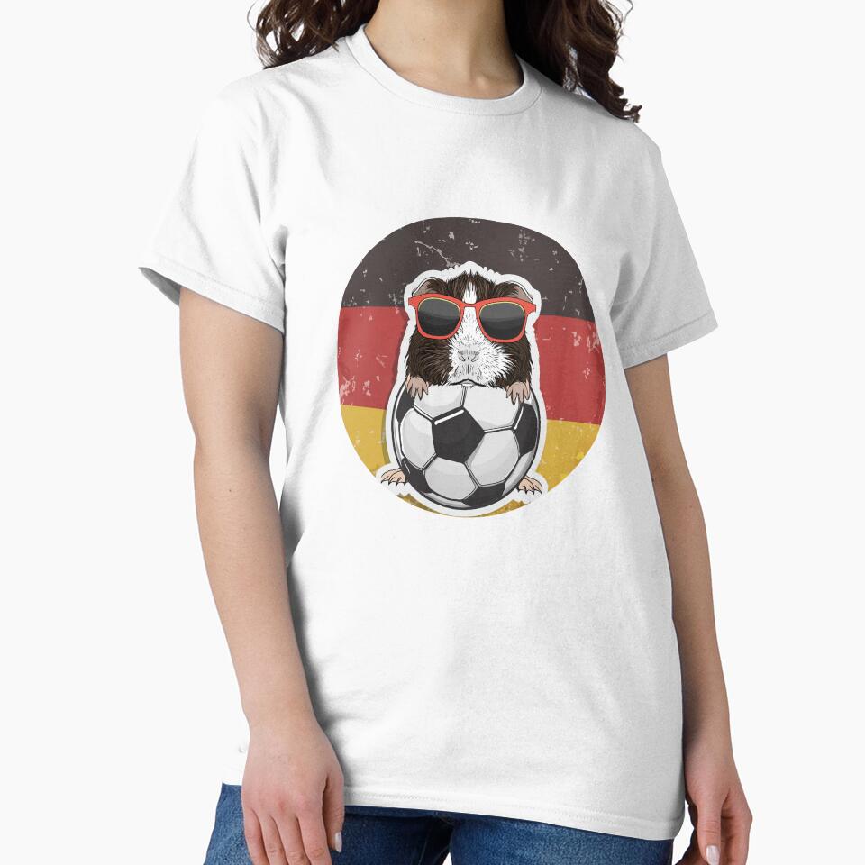Cool guinea pig playing football Germany flag by Radixbarny