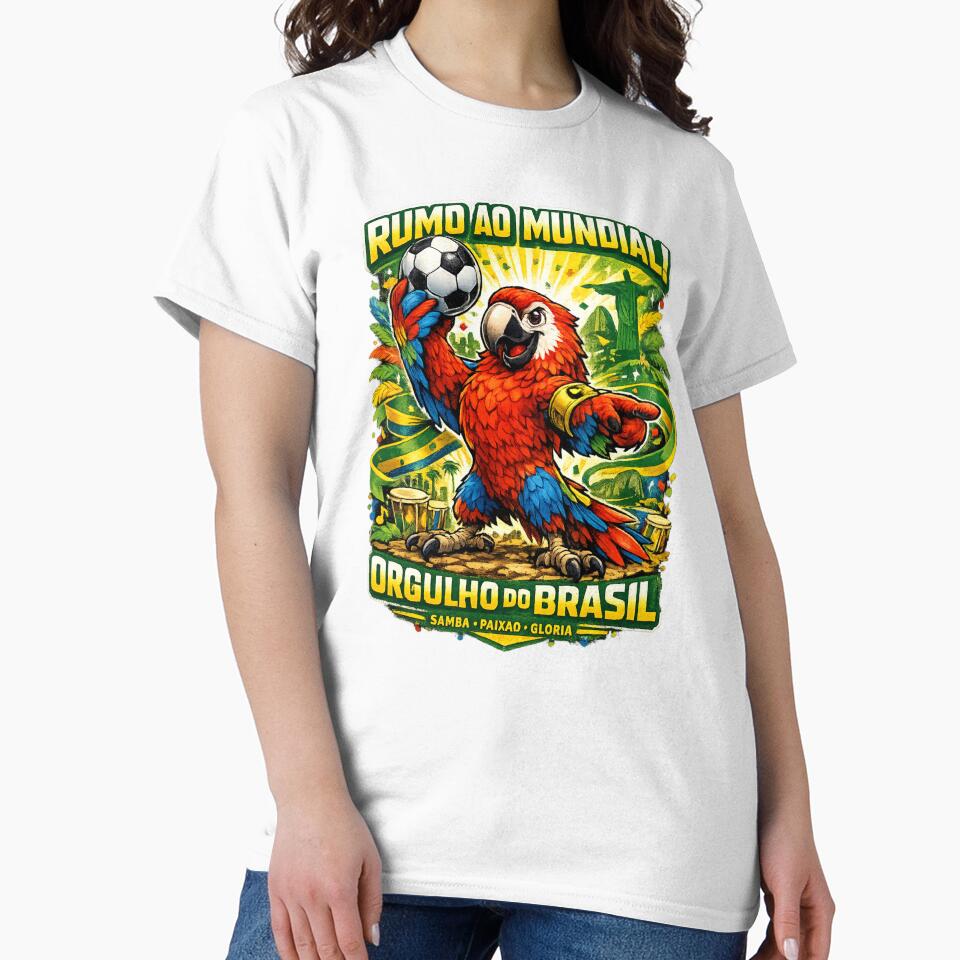 Brazil World Cup 2026 Macaw Fan Art by Retro Arabica