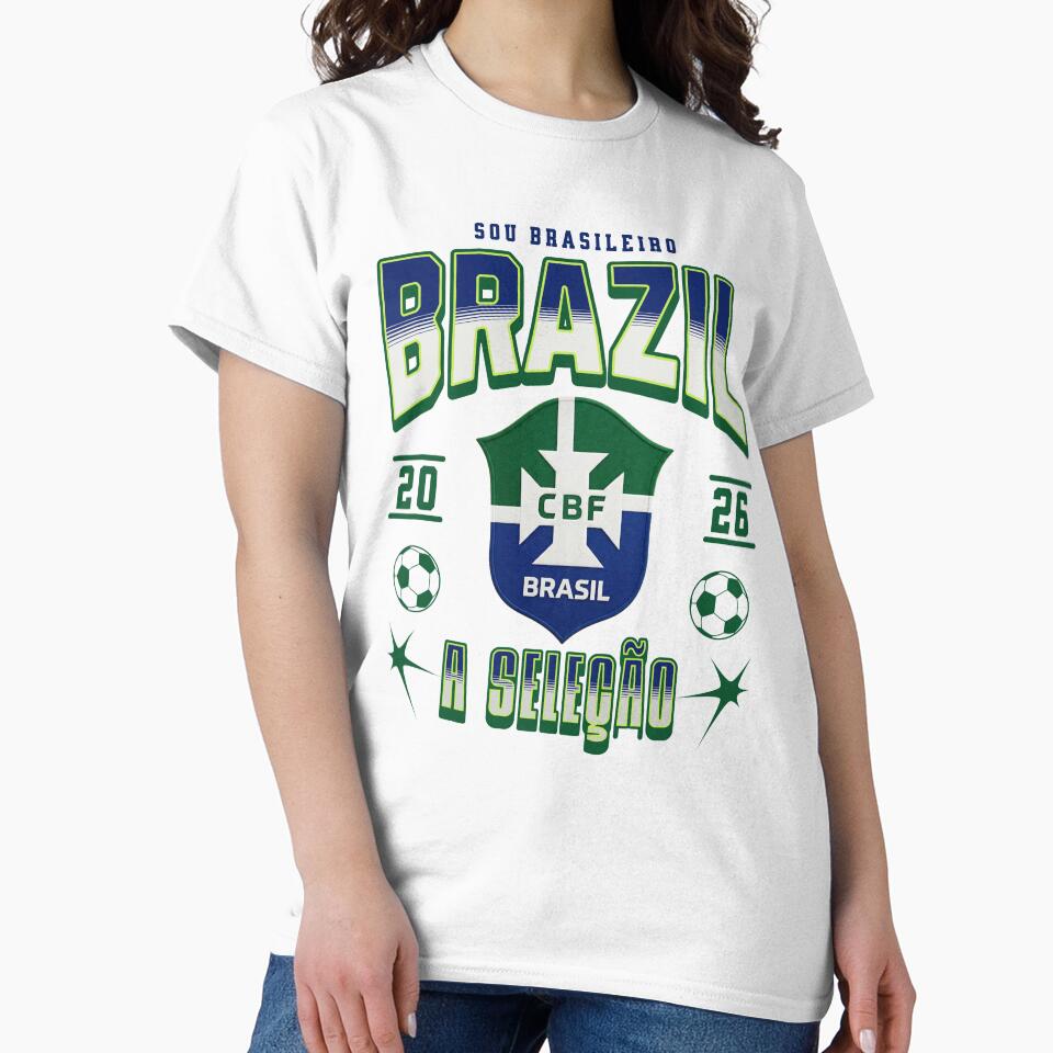 Brazil Soccer 2026 A Selecao Sou Brasileiro Football Fan Design by Abaseen