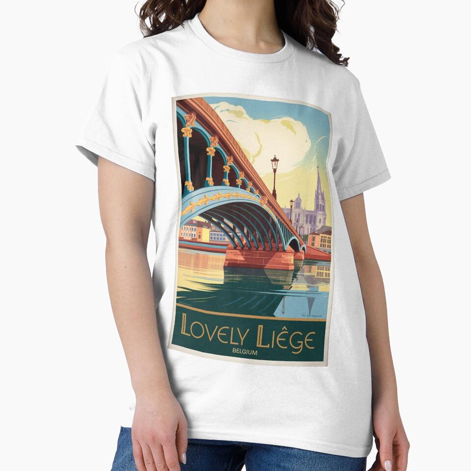 Liege Vintage Travel Poster by TravelerRat
