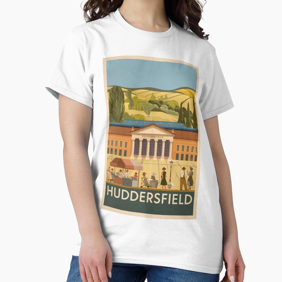 Huddersfield Vintage Travel Poster by TravelerRat