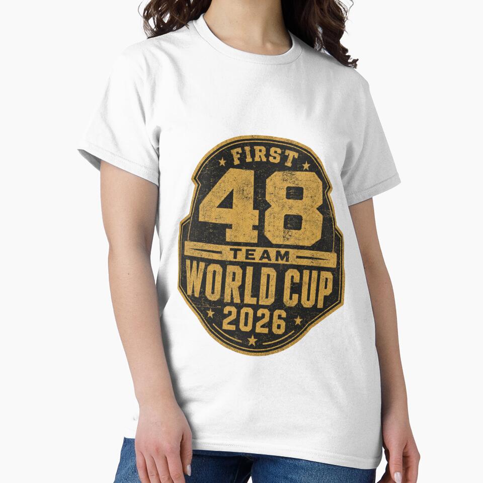 First 48 Team World Cup 2026 Vintage Football T-Shirt by ArthUpscale