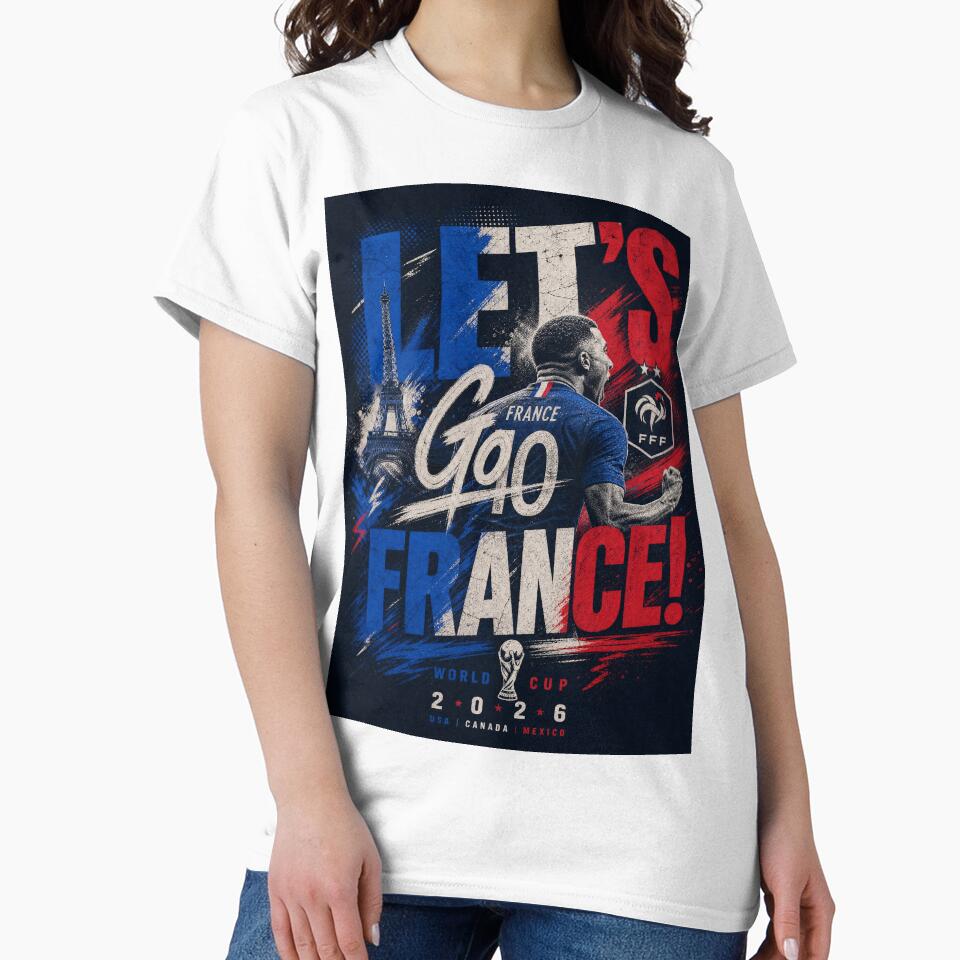 World Cup 2026 | Let’s Go France Distressed Graphic by Jandedan