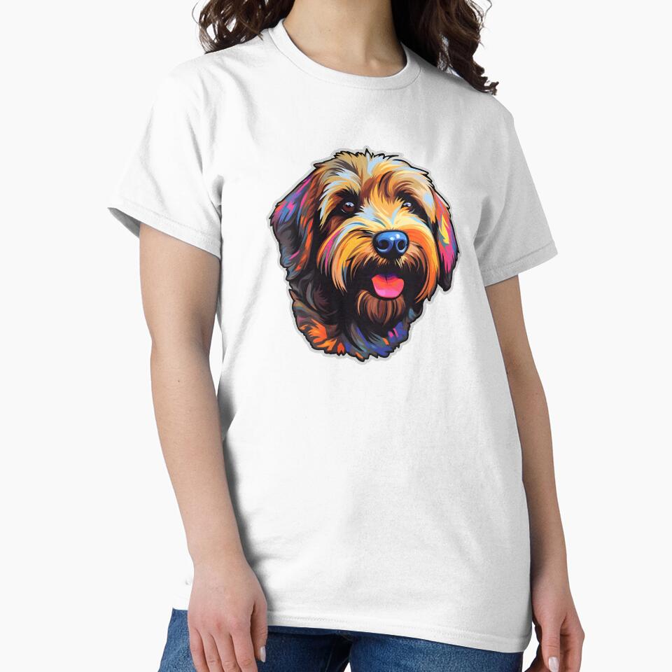 Soft-coated Wheaten Terrier in WPAP style by CUTEDOGGIEZ