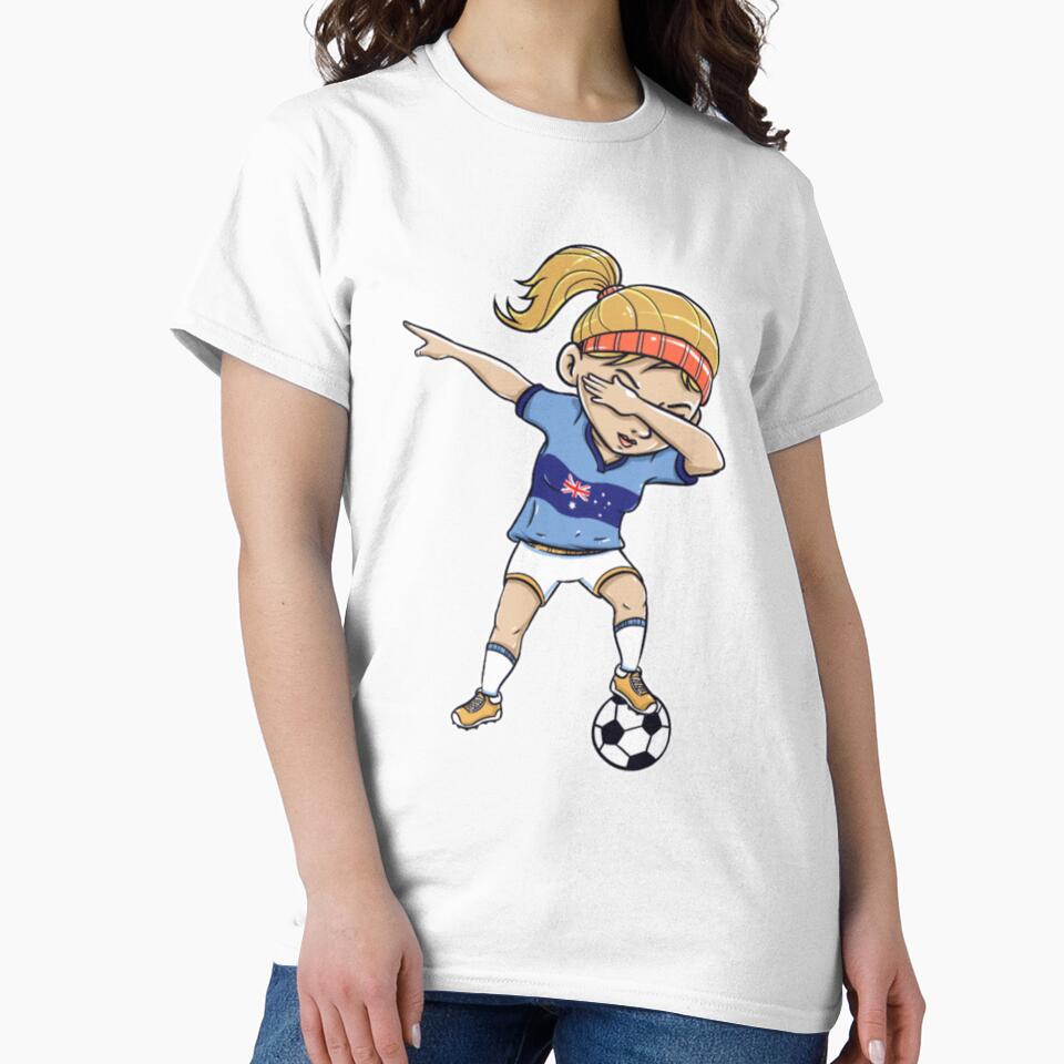 Dabbing Soccer Player Funny Australia Fan by shirtshue