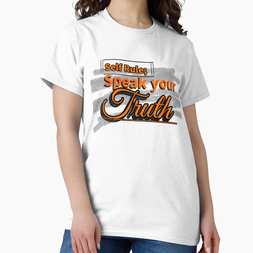 Self Rule: Speak Your Truth – Minimalist Motivational Tee by Lunalayer Boutique
