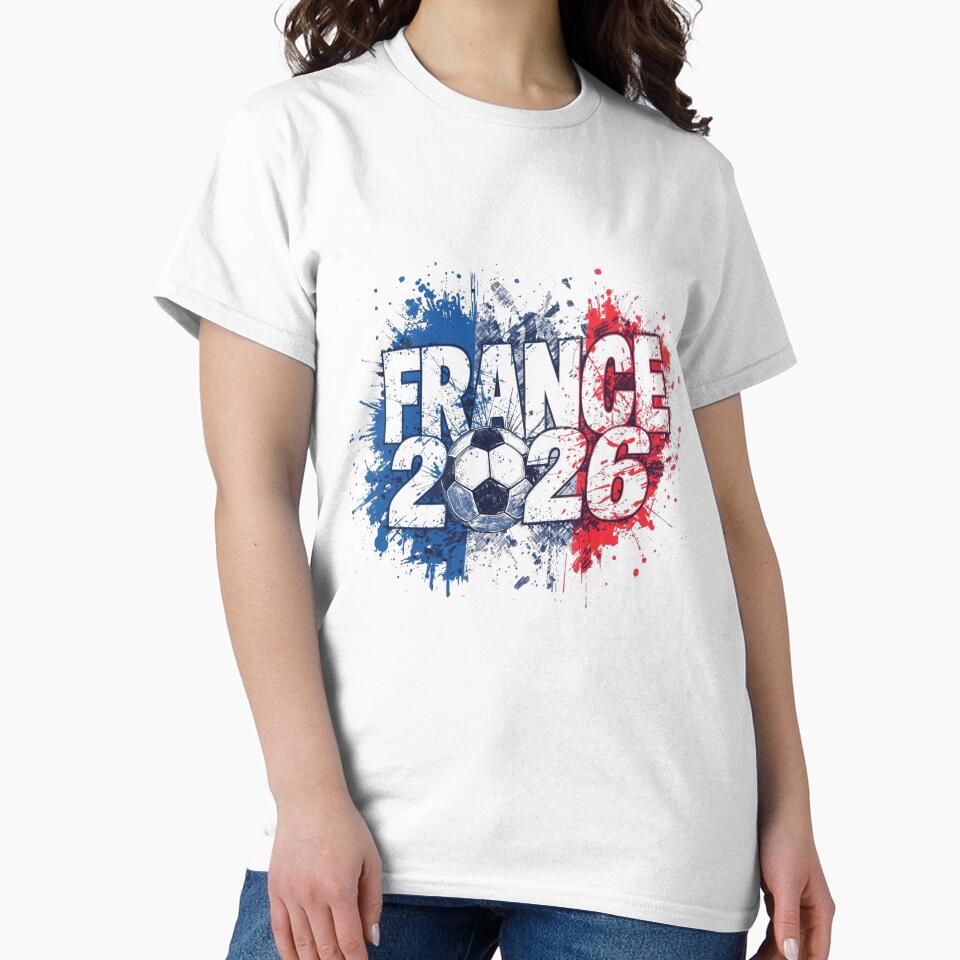 France 2026 Soccer Football Vintage Retro Flag by PACS0011