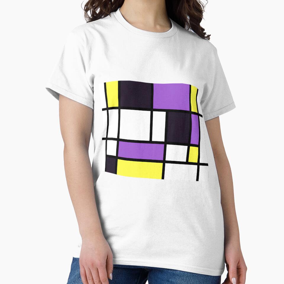 Nonbinary Pride Basic Lined Rectangles by vcywemjs41