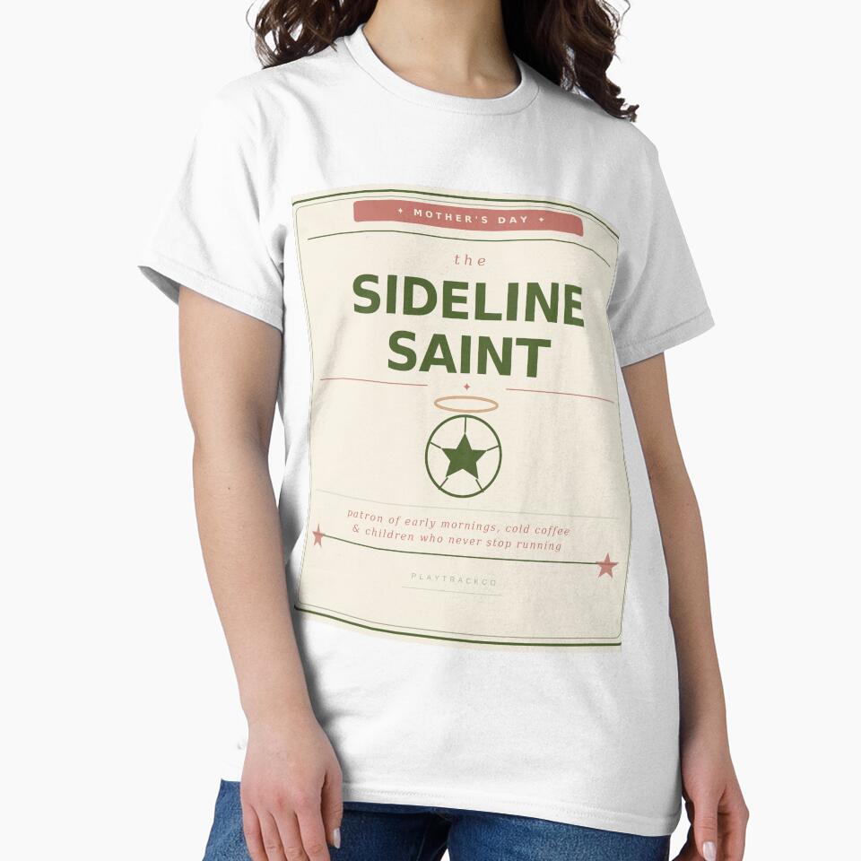 The Sideline Saint — Funny Mother's Day Gift for Soccer Mom by PlayTrackCo