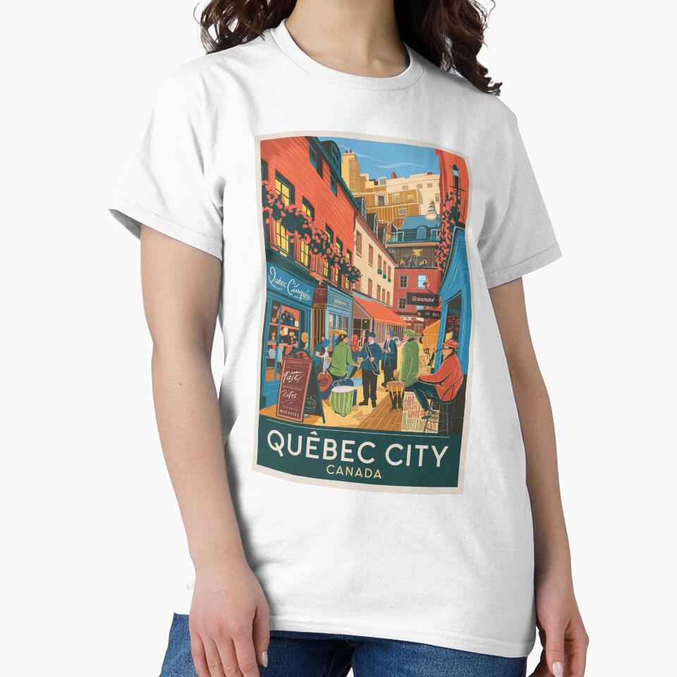 Quebec Vintage Travel Poster by TravelerRat