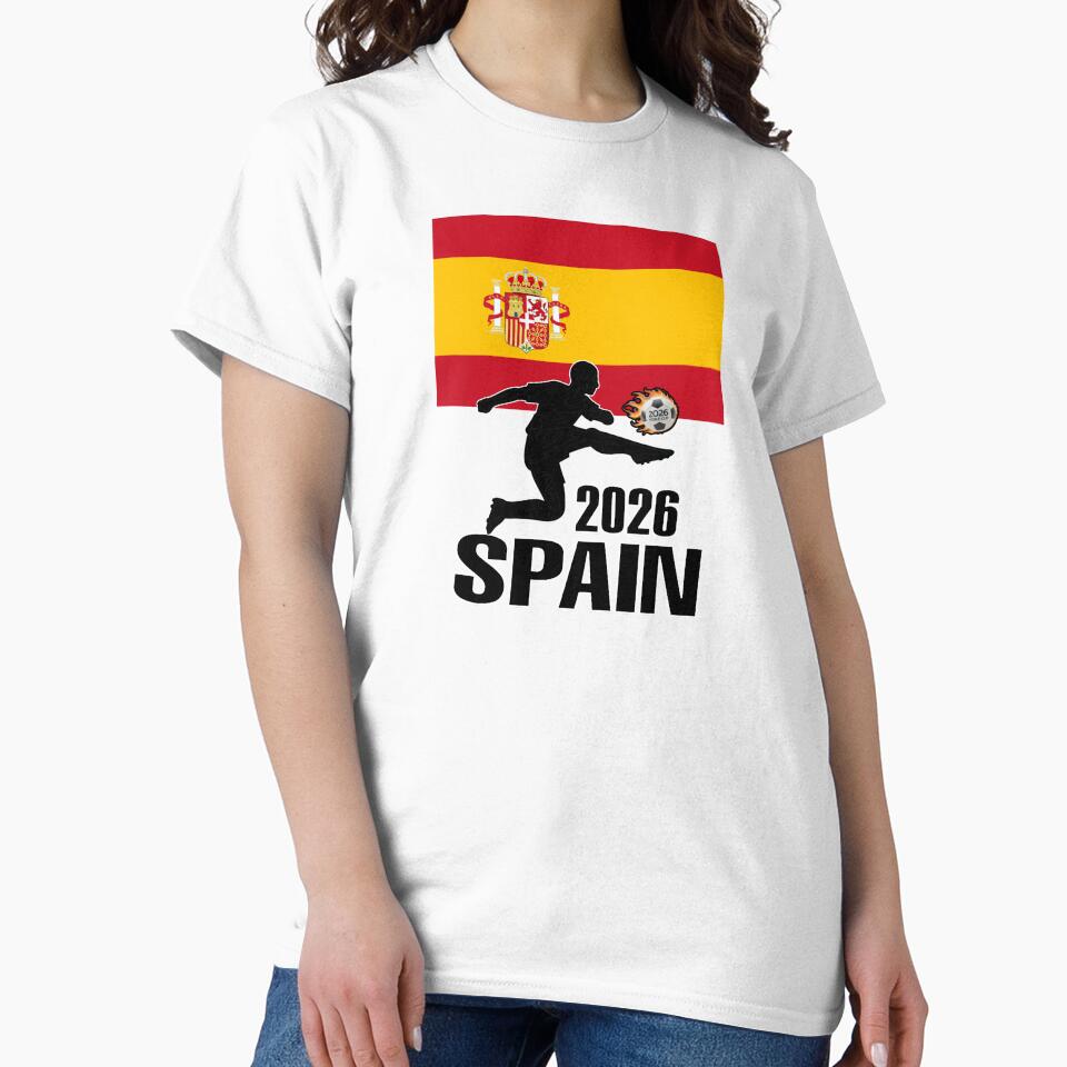 Spain Soccer T-shirt 2026 by benchpod47