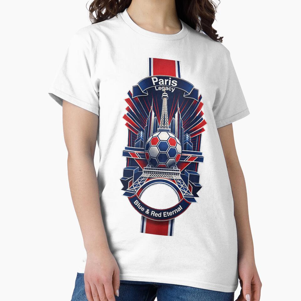 Paris Tower Legacy T Shirt, PSG Heritage Crest Mug, French Football Legacy Gift by YMLux