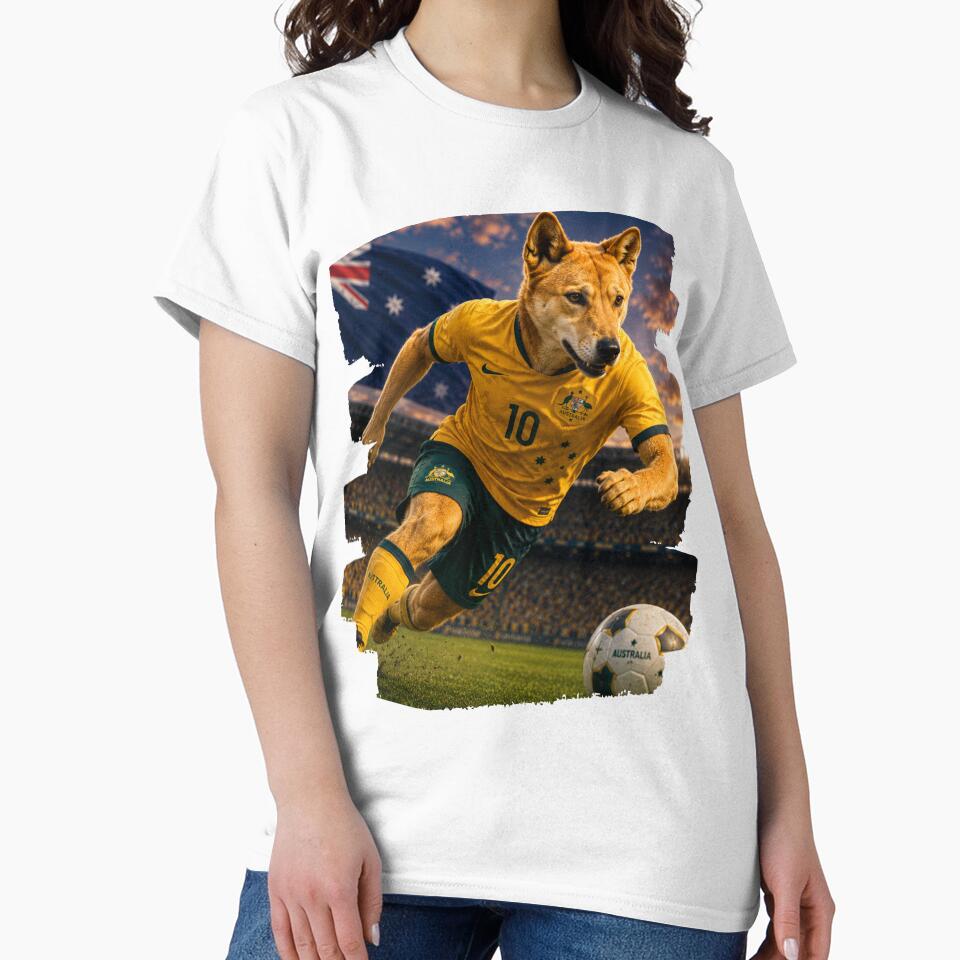 World cup 2026 Australia soccer spirit | Dingo Australia Stamina Soccer Fan Art by WhatASunShine