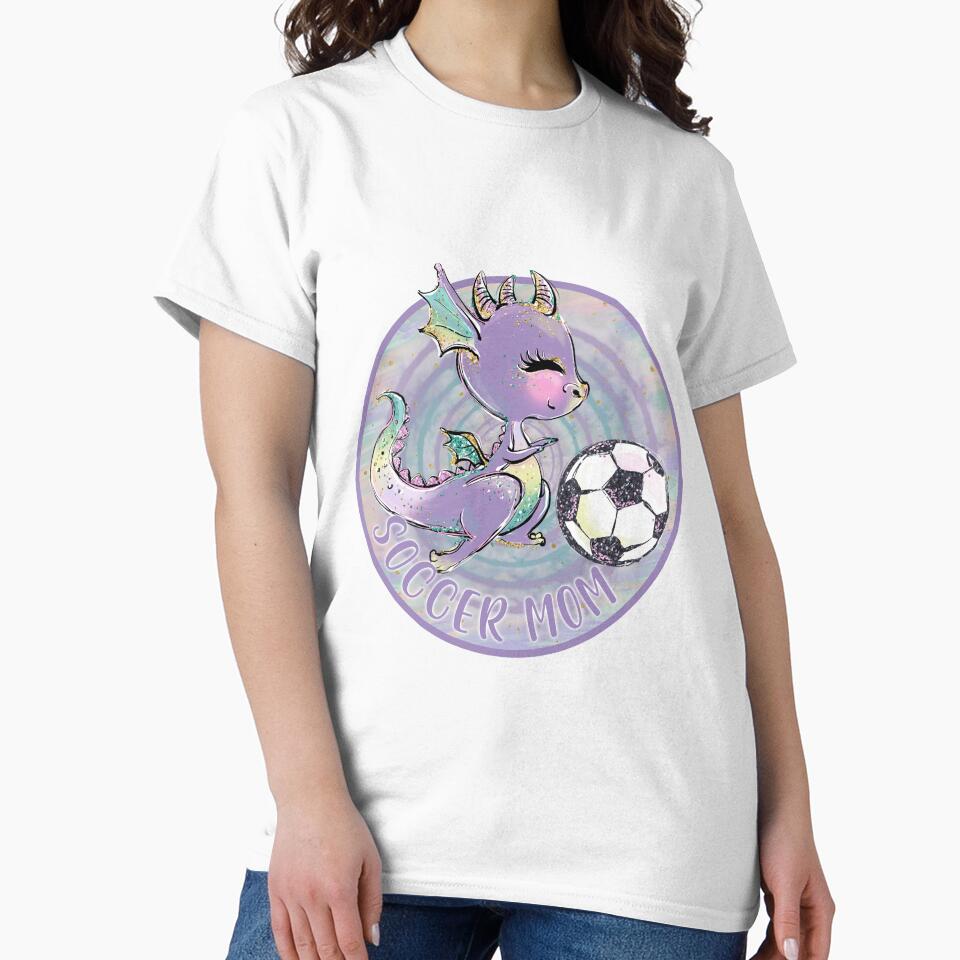 Cute dragon soccer mom by Suzanne Cook