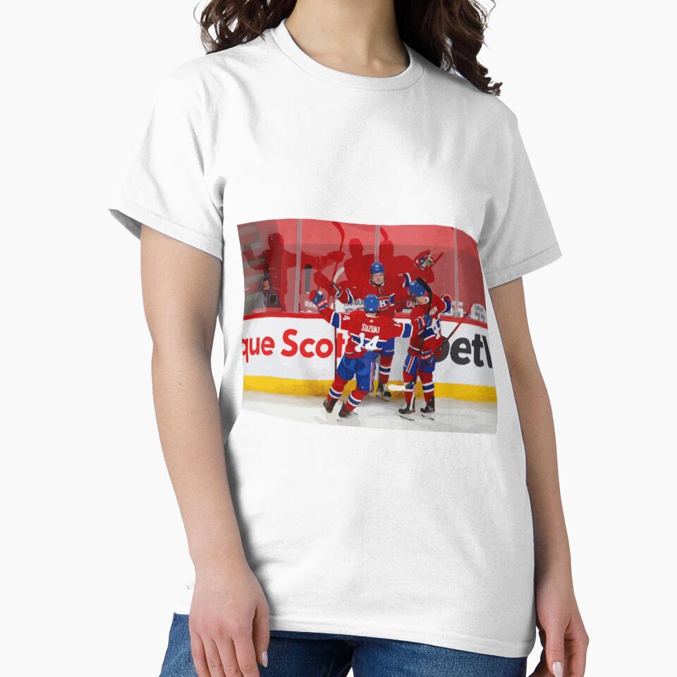 Montreal Canadiens Goal Celebration Painting by Positive Lad