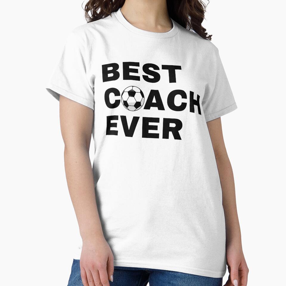 Best Coach Ever Soccer (Football) - Black by GymWearDepot