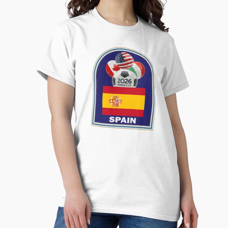 Spain 2026 Soccer T-shirt by benchpod47