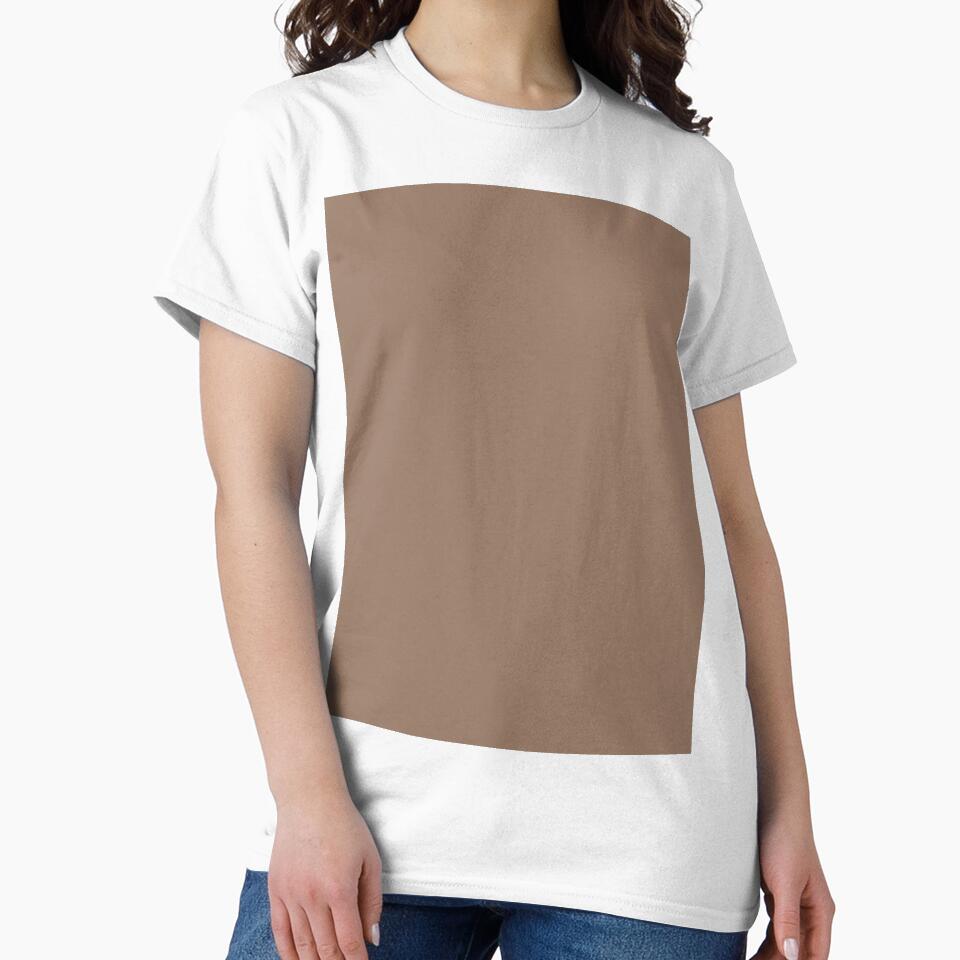 Mocha Brown solid color by Dana Du