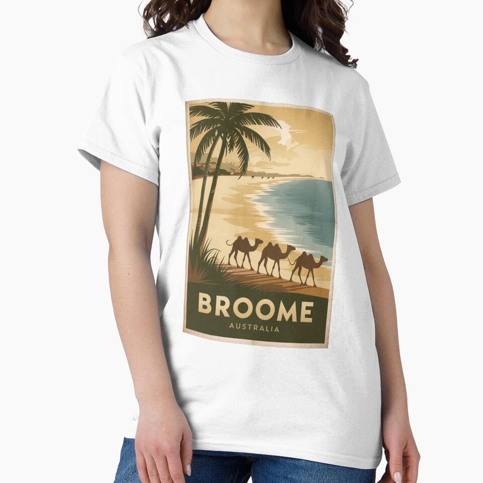 Broome Vintage Travel Poster by TravelerRat