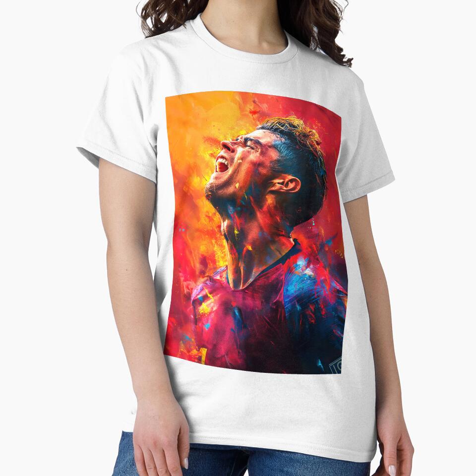 Cristiano Ronaldo Celebration Colorpainting by Tokyo Retro