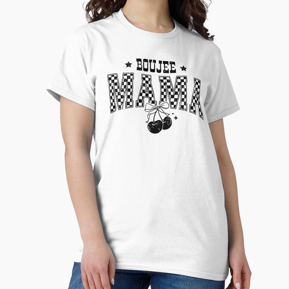 Boujee Mama Retro Checkerboard by krystalRomanart