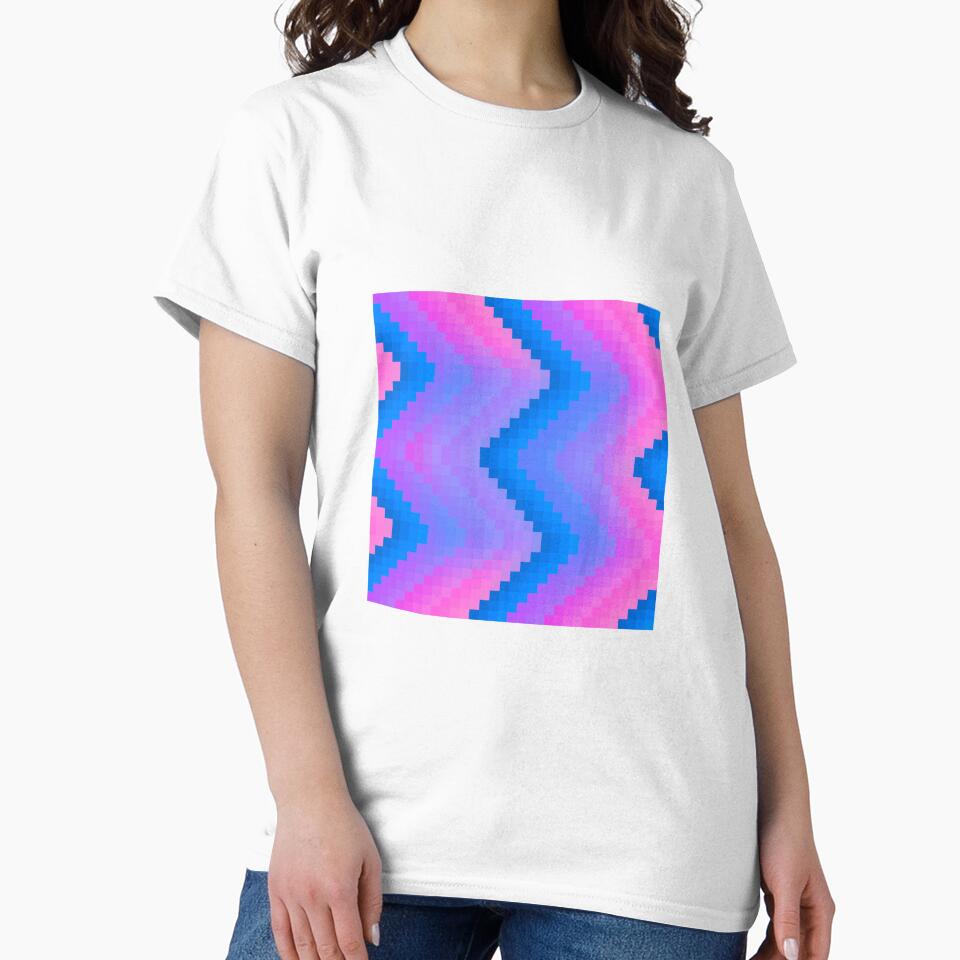 Cotton Candy Pixel Zigzag Pattern by rin3d