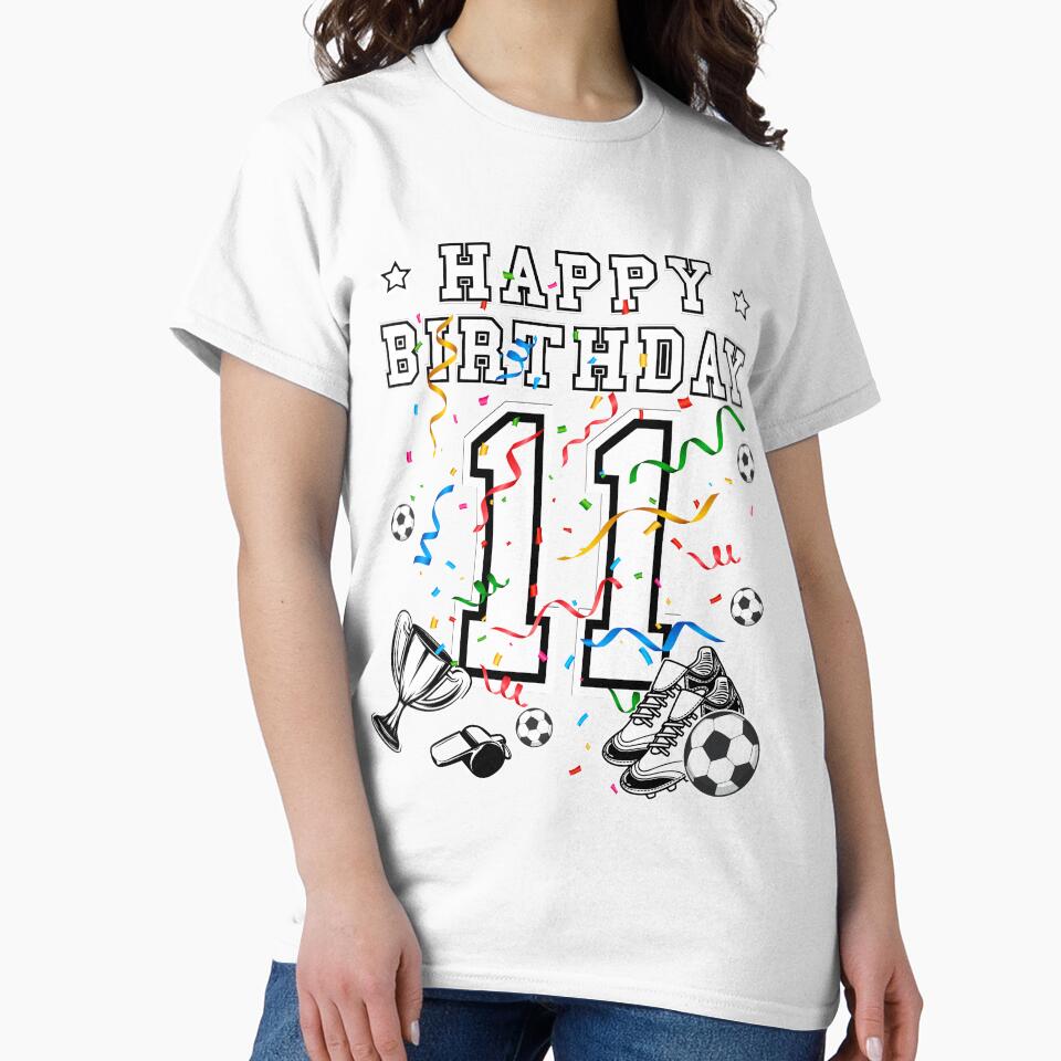 Soccer Birthday 11 Years Soccer jersey Soccer ball by Shirt-Designs