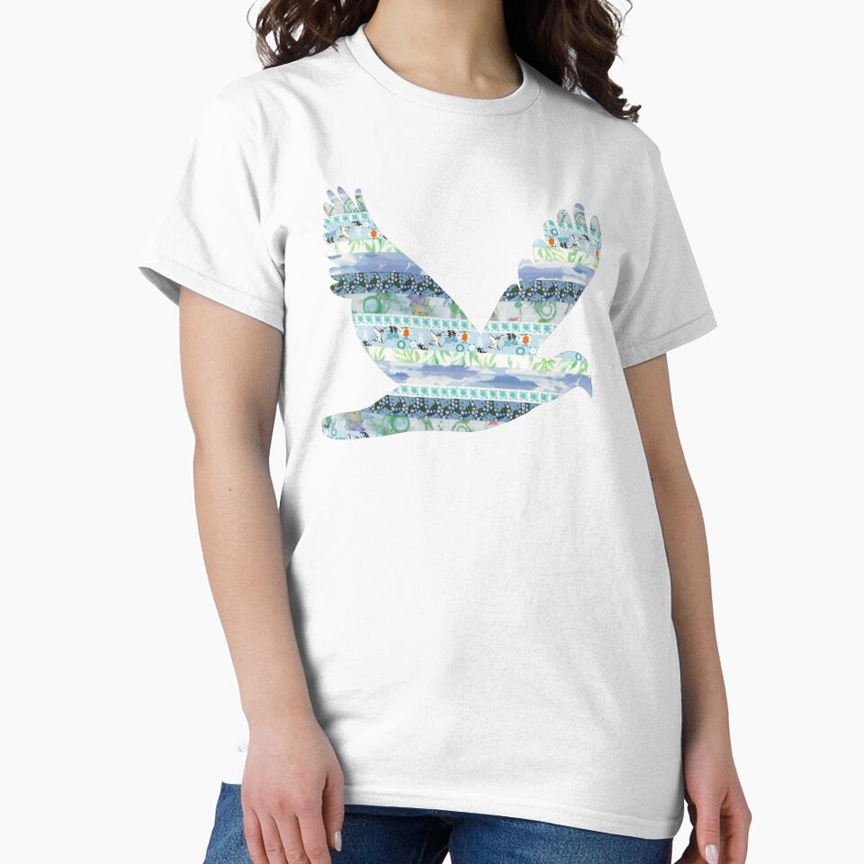 Peaceful Dove in blues by TabbysShop