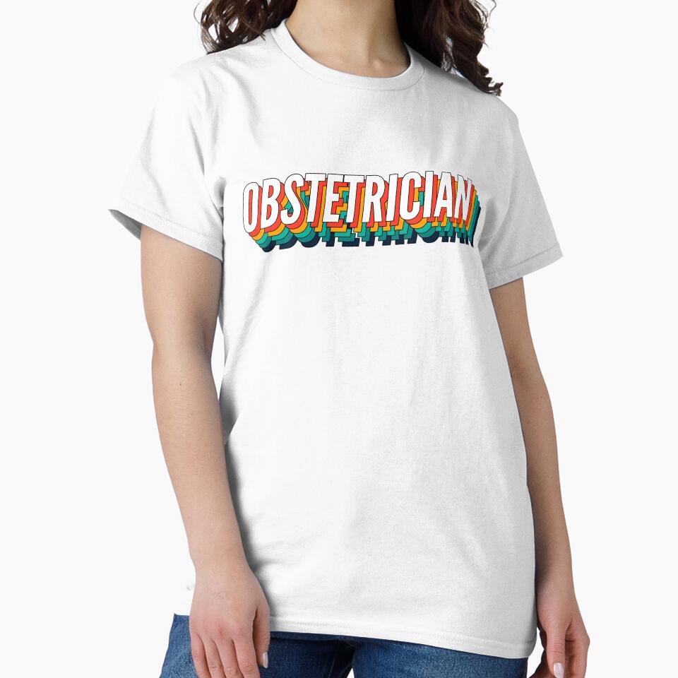 Obstetrician Retro Vintage Label For The Best Obstetrician by SVPOD