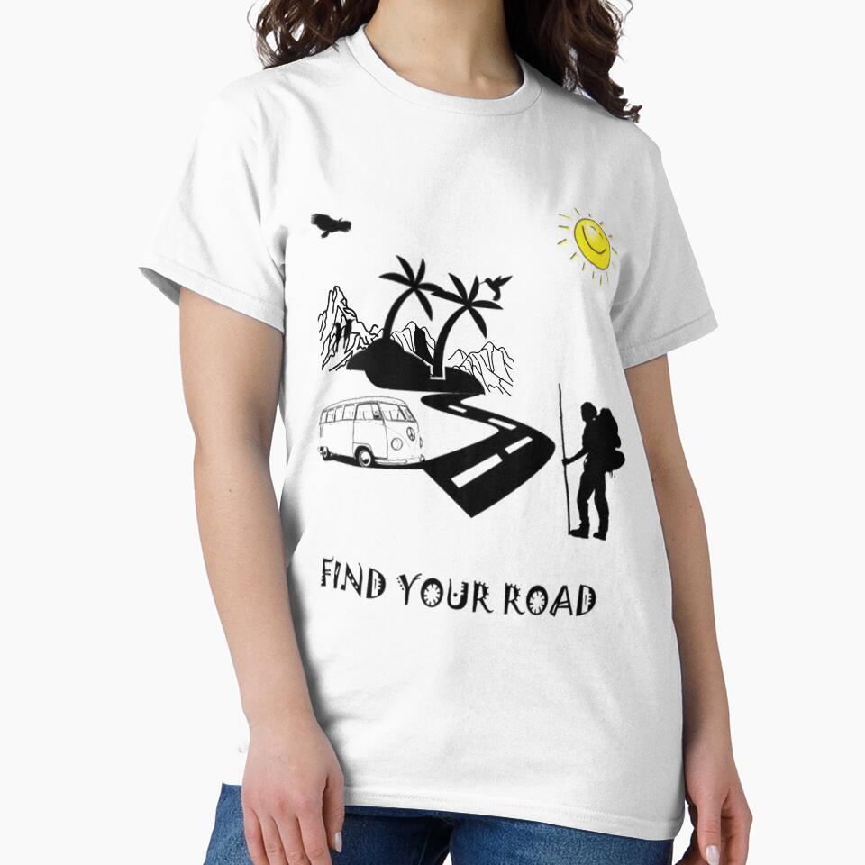 FIND YOUR ROADS T-SHIRT by omria50