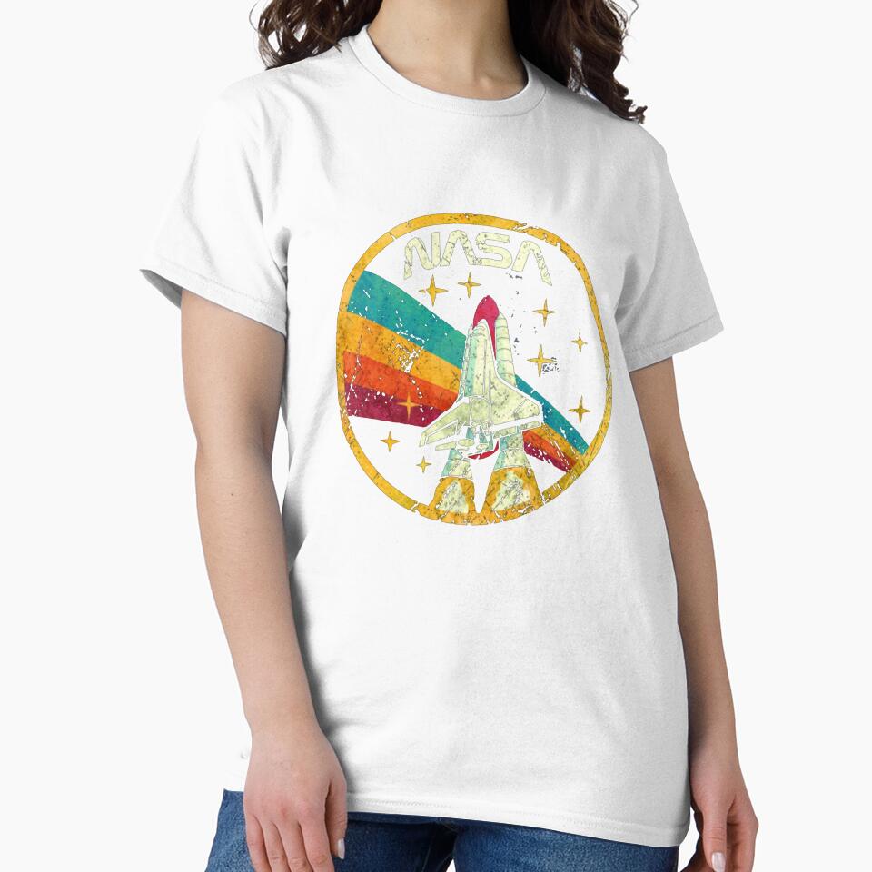 USA Space Agency Vintage Colors V03 T-Shirt_2546541 by KTY-NUSS