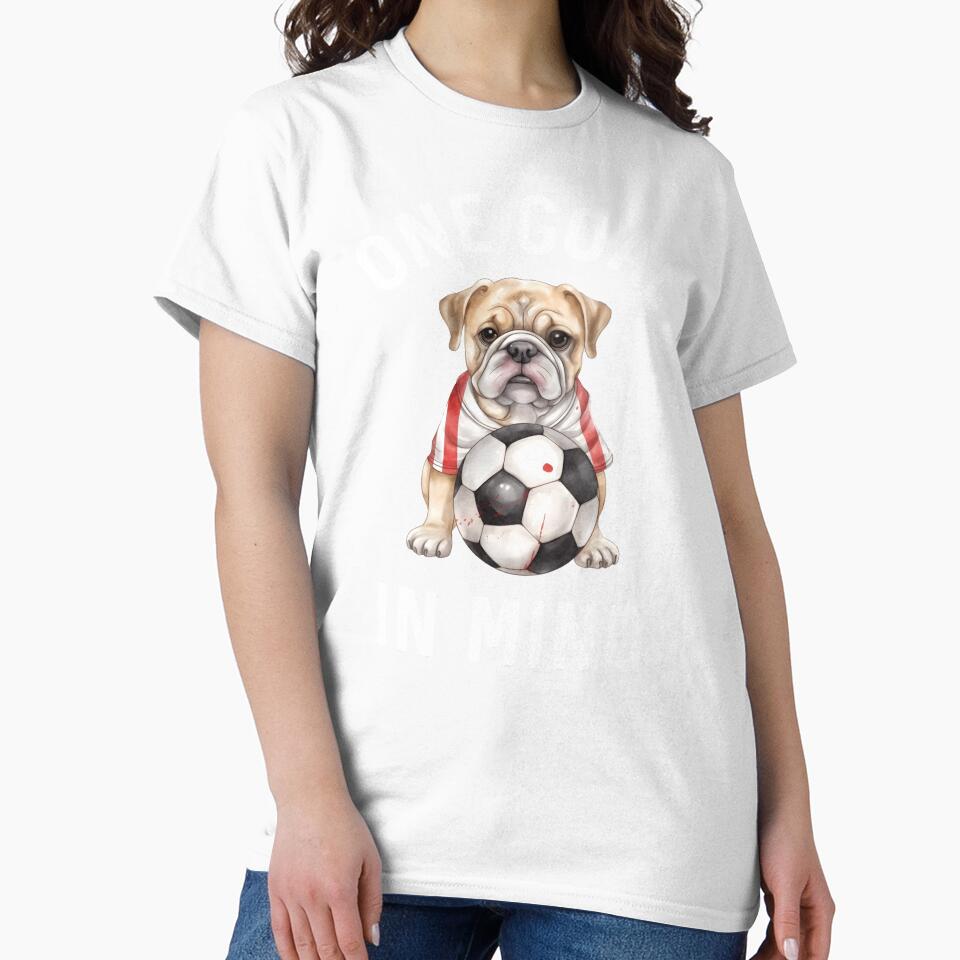 Soccer Dog Bulldog America 250 Soccer Mom English Football Puppy Lover by DogLover332