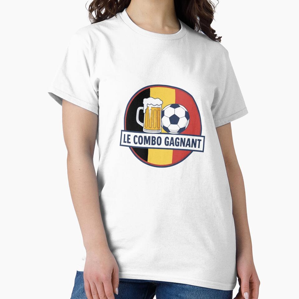 The Winning Combo: Beer and Football - Belgian Version by digital.stickerperso.com