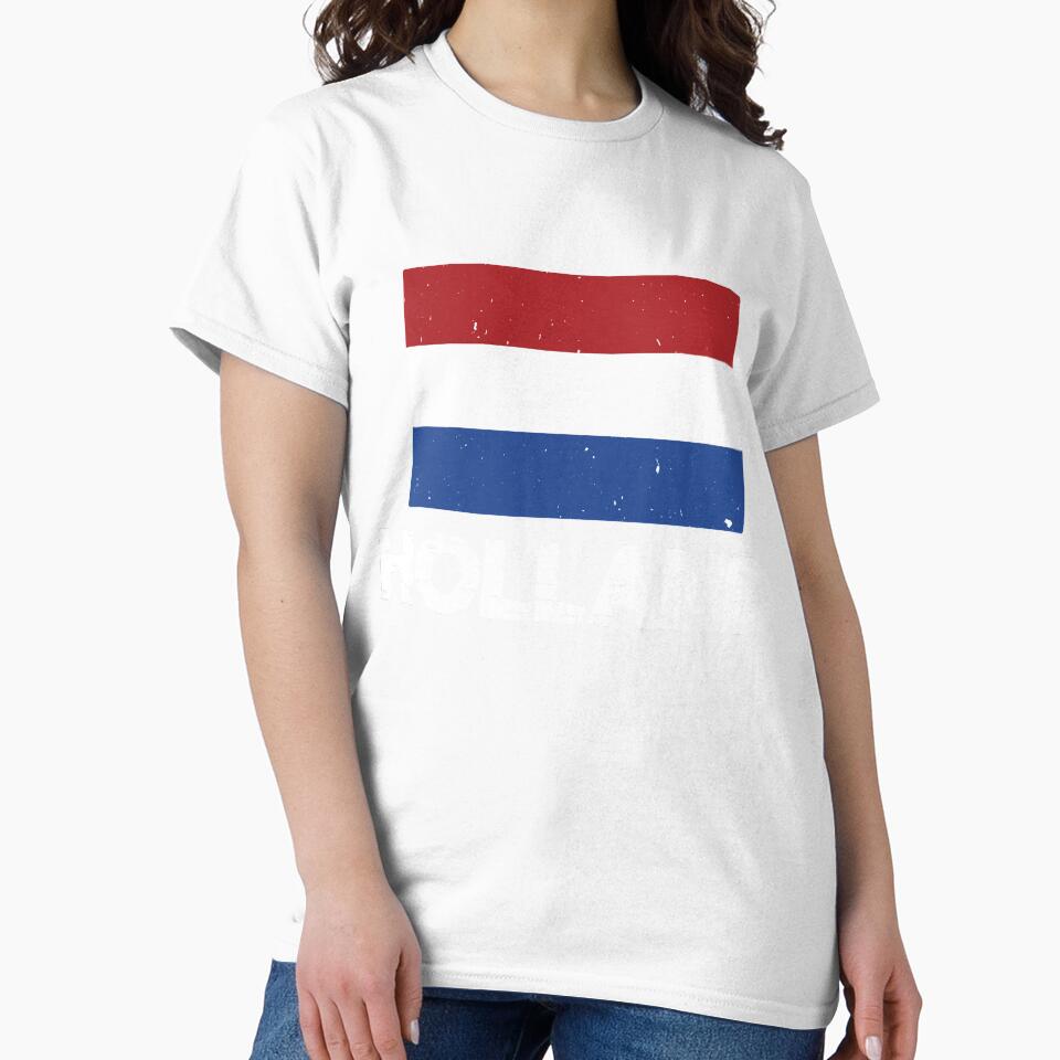Holland Flag T-Shirt for Men and Women by AllStarMerch