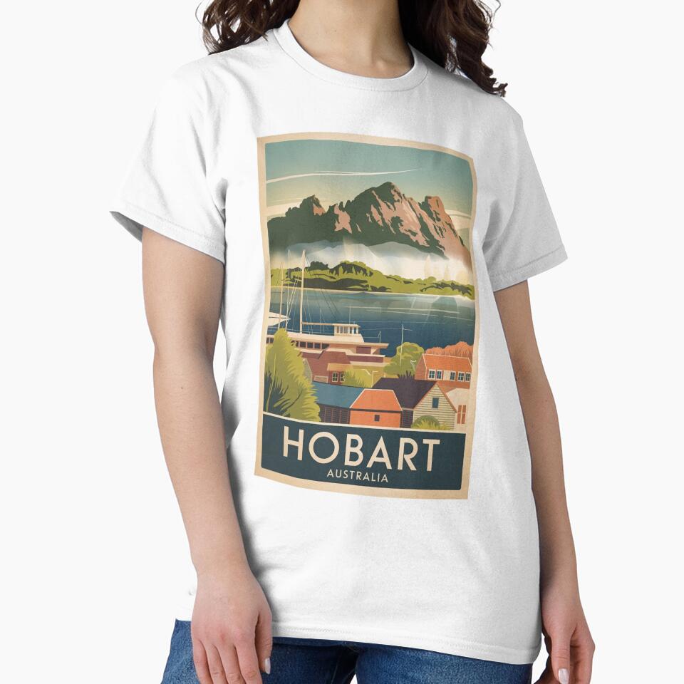 Hobart Vintage Travel Poster by TravelerRat