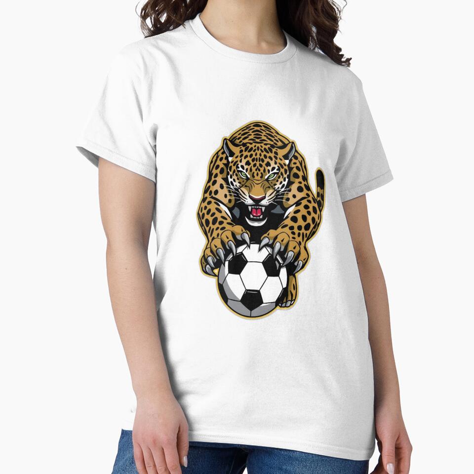Brazil Leopard Soccer Graphic | 2026 Brazilian Football Fan Design | Bold National Pride Style by YASboutik