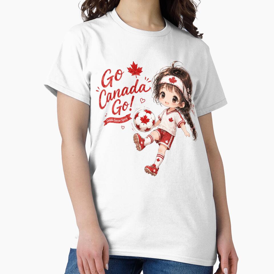 Go Canada Go! Cute Soccer Girl Tinia Fan Art by Tingmade Studio