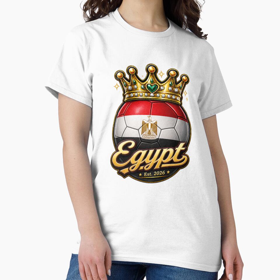 Egypt flag Crowned Soccer Ball by QuiteOrbit