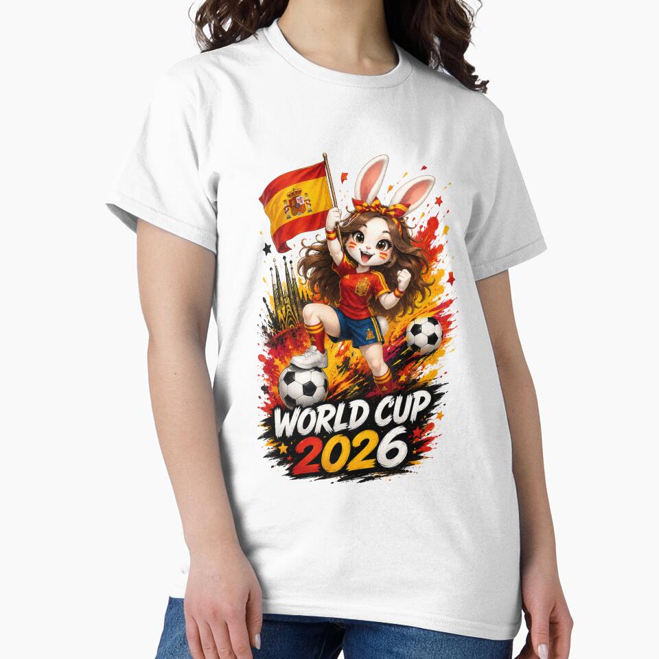 Cute Spain Bunny World Cup 2026 by AnyMar2023