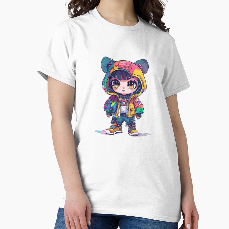 Cyberpunk Streetwear Cute Cartoon Design by Shadow-Stone