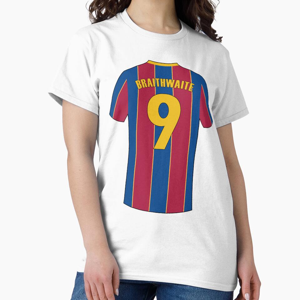 Martin Braithwaite Barcelona football jersey number by Justtrendytees