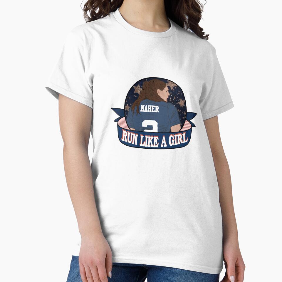 Ilona Maher Jersey Run Like a Girl Rugby Sevens USA Sticker Sticker by Bayleigh  Garlin