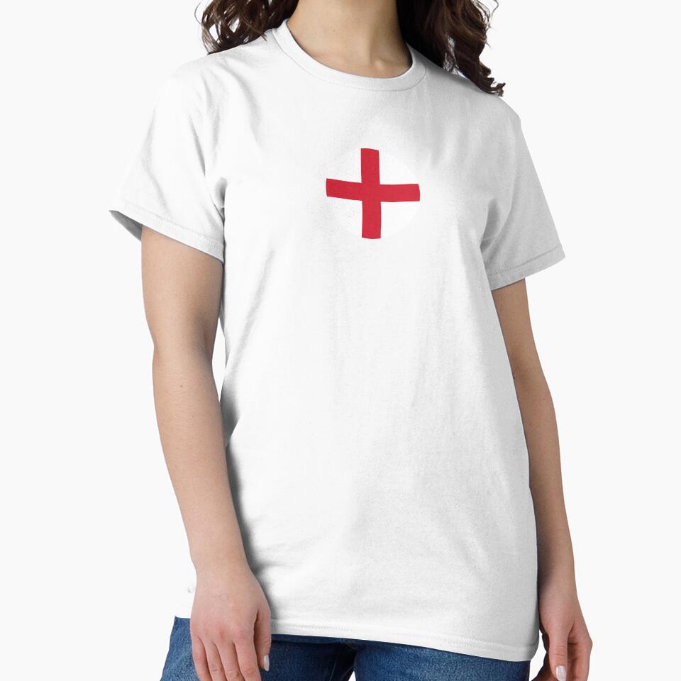 England Flag Roundel (On Red) by STUDIO-72